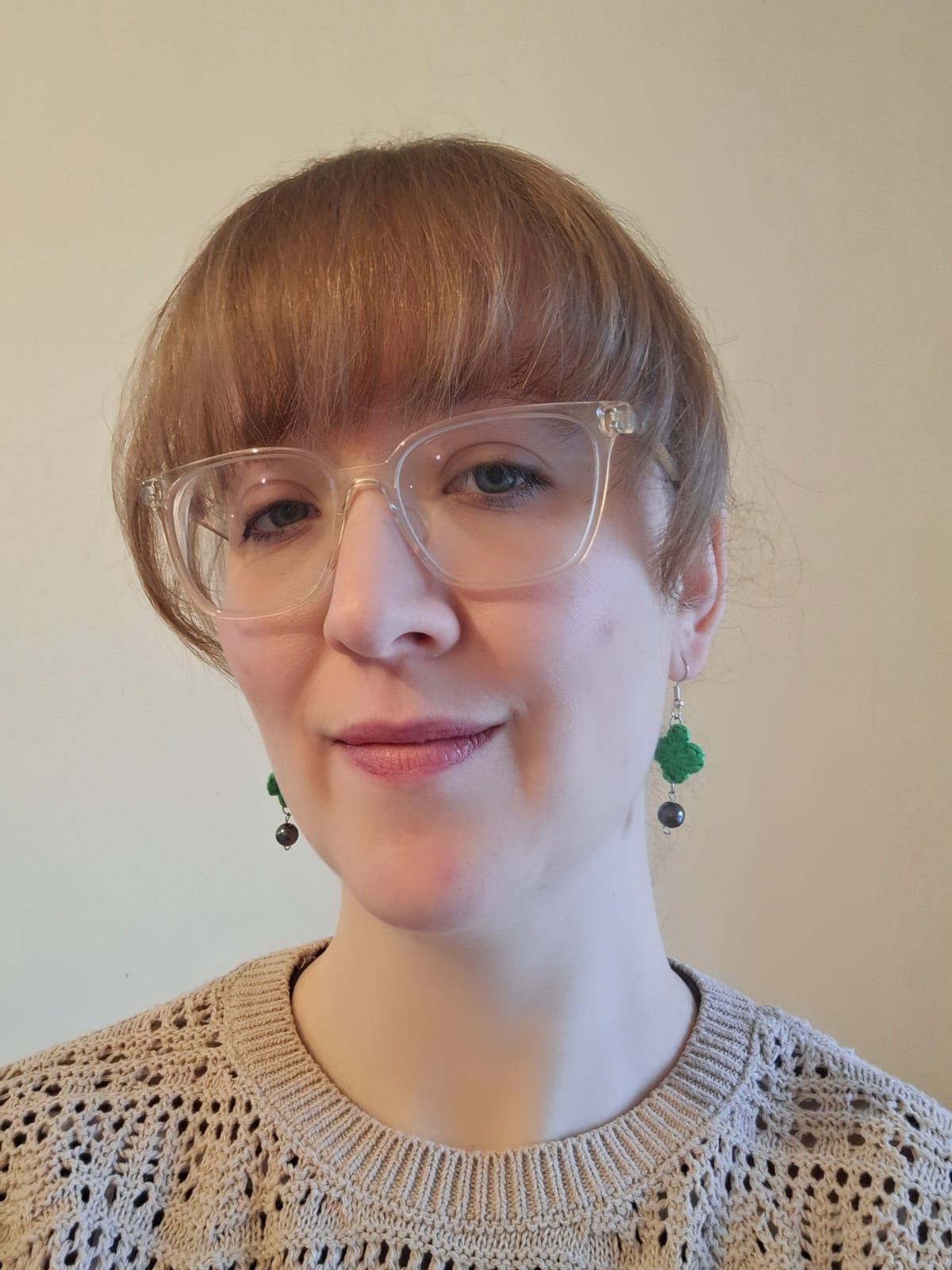 Earrings- Clover and beads