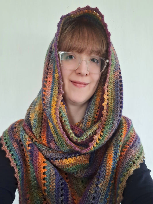 Cowl - Hooded Cowl (Tea Time- Herbal)