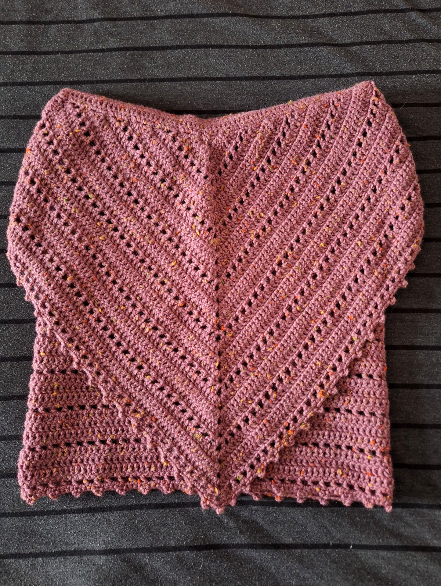 Cowl - Hooded Cowl (Purple Aran)