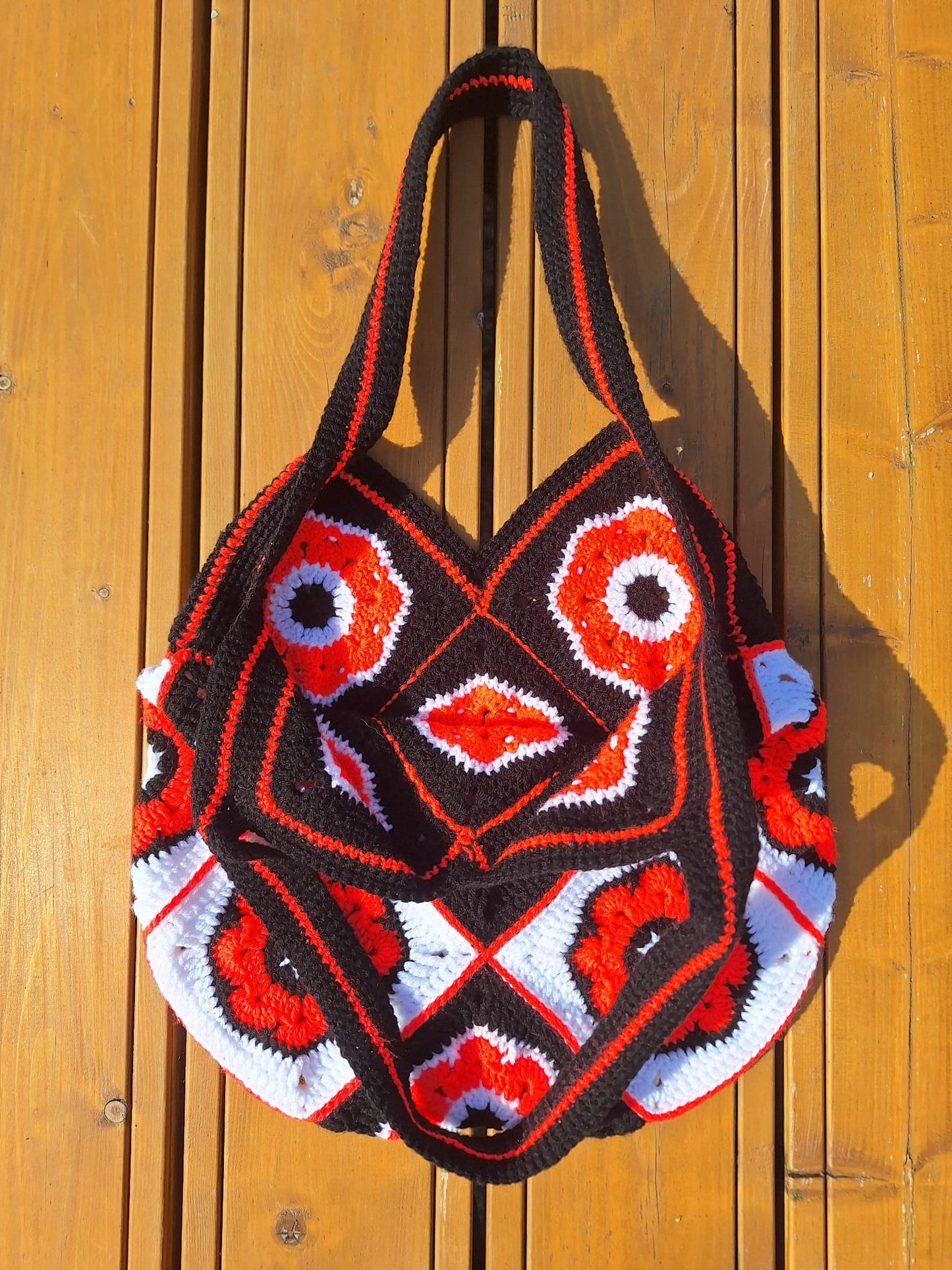 Granny Square Tote - African Flower