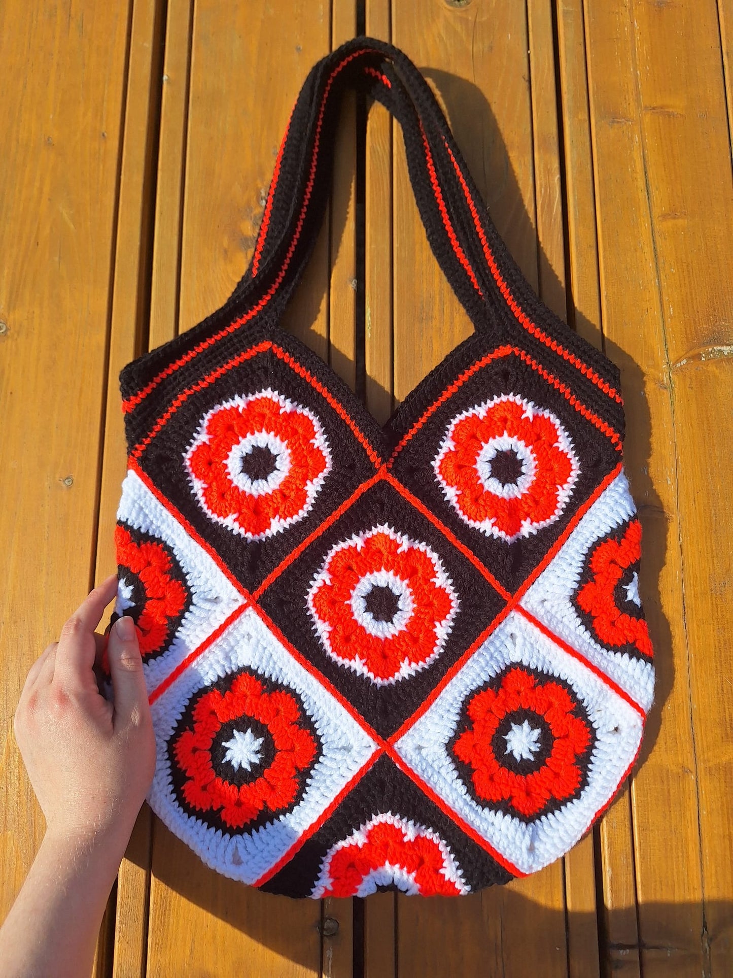 Granny Square Tote - African Flower