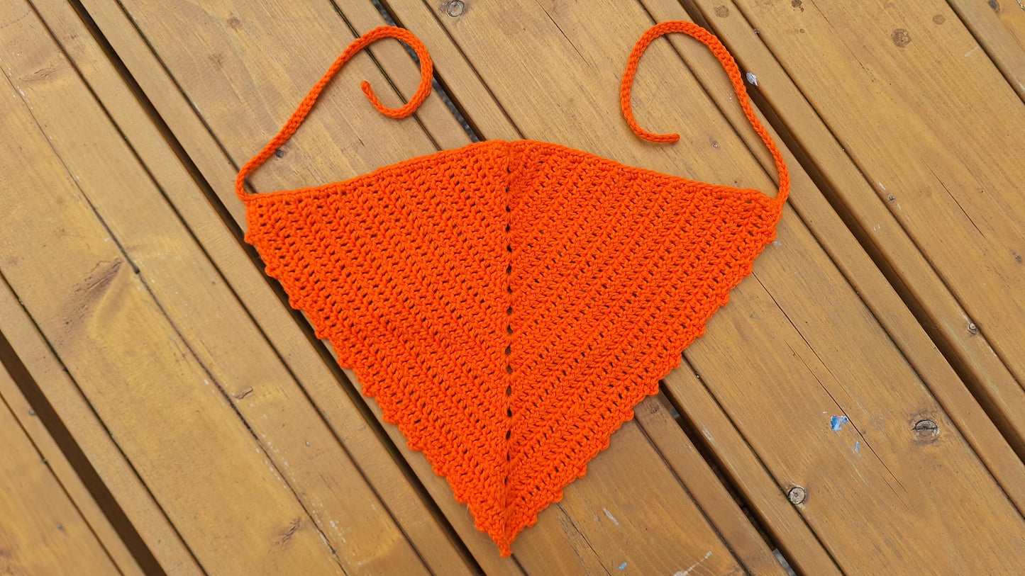 Bandanna - Orange Cotton