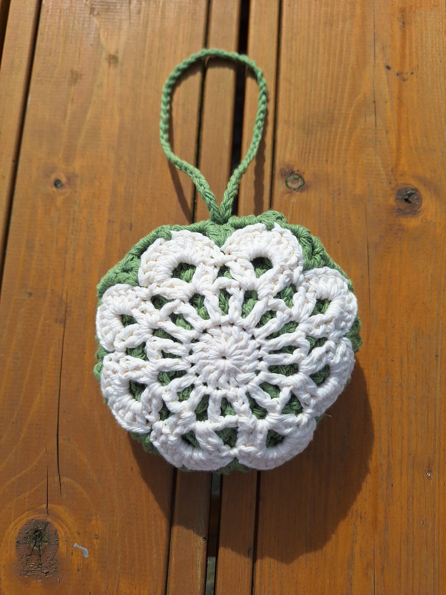 Flower Pattern Pouch Bag (Sage Green)