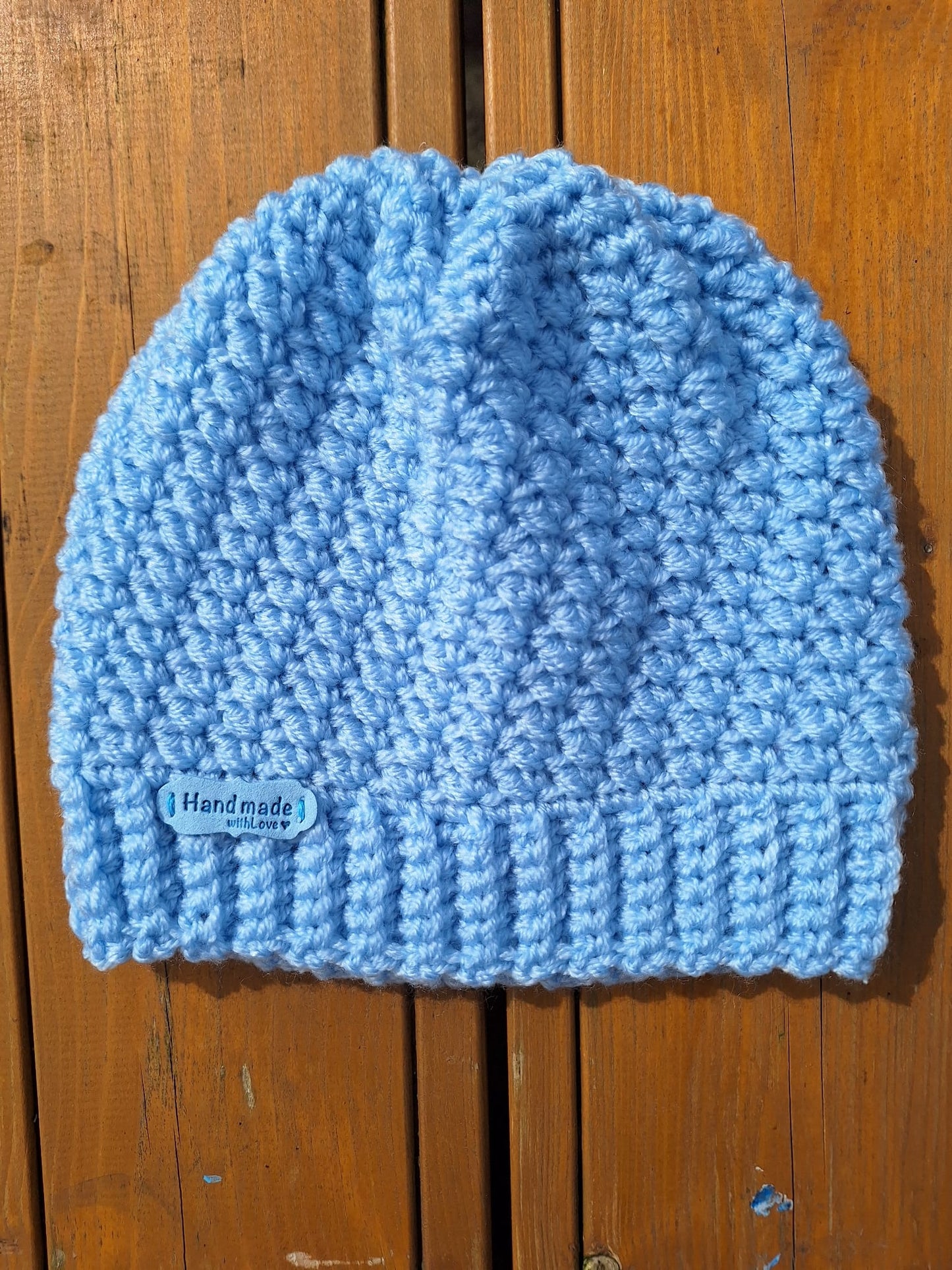 Crochet Beanie (Ice Blue)